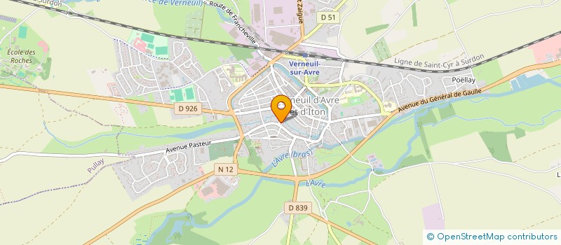 localisation de l'entreprise MONSIEUR CHRISTOPHE MIGUET  VERNEUIL D'AVRE ET D'ITON