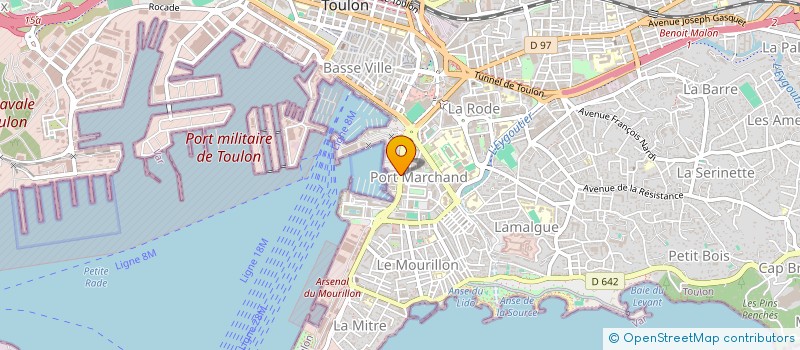 localisation de l'entreprise MONSIEUR CHRISTOPHE MILHAU  TOULON