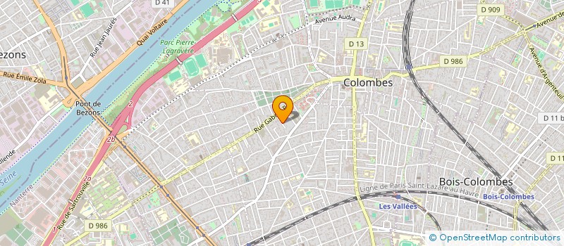 localisation de l'entreprise MONSIEUR CHRISTOPHE MILLET à COLOMBES