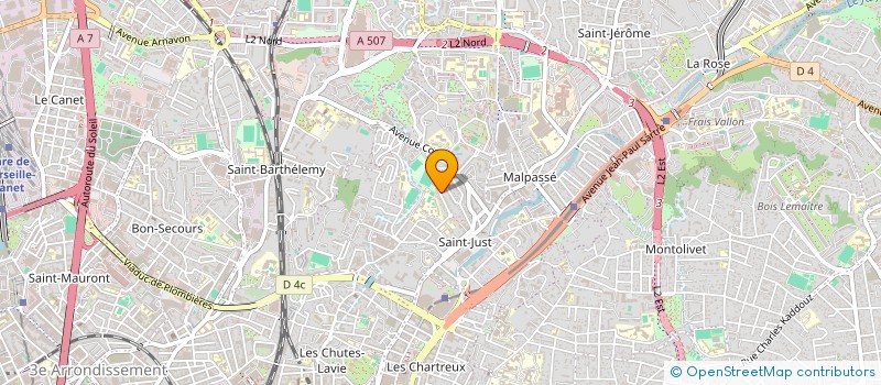 localisation de l'entreprise MONSIEUR CHRISTOPHE MILLET  MARSEILLE