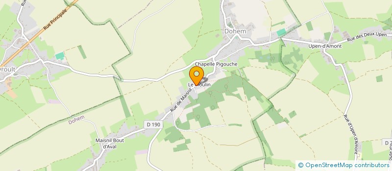 localisation de l'entreprise MONSIEUR CHRISTOPHE MINET  DOHEM