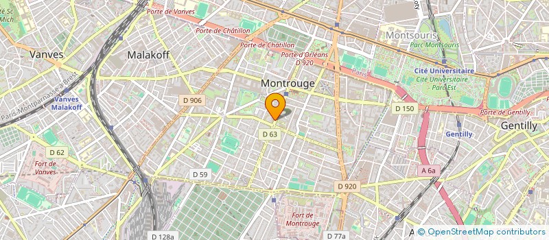 localisation de l'entreprise MONSIEUR CHRISTOPHE MINGHETTI  MONTROUGE