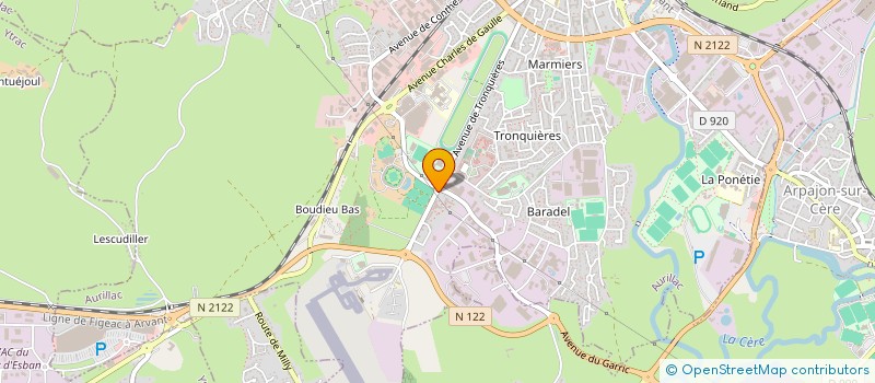 localisation de l'entreprise MONSIEUR CHRISTOPHE MIODET à AURILLAC