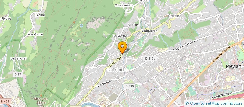 localisation de l'entreprise MONSIEUR CHRISTOPHE MISCIOSCIA  CORENC