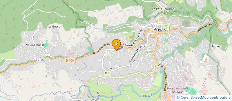 localisation de l'entreprise MONSIEUR CHRISTOPHE MITTENBUHLER  PRIVAS