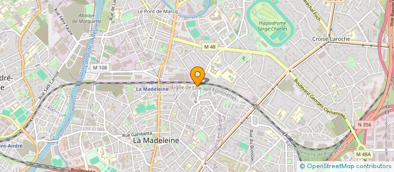 localisation de l'entreprise MONSIEUR CHRISTOPHE MODERNE à MARCQ-EN-BARŒUL
