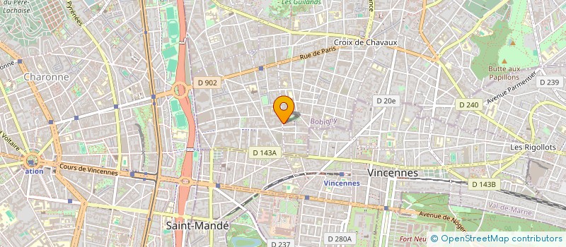 localisation de l'entreprise MONSIEUR CHRISTOPHE MODOLO à MONTREUIL