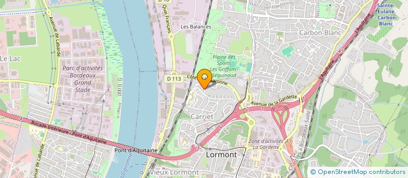 localisation de l'entreprise MONSIEUR CHRISTOPHE MOINE  LORMONT