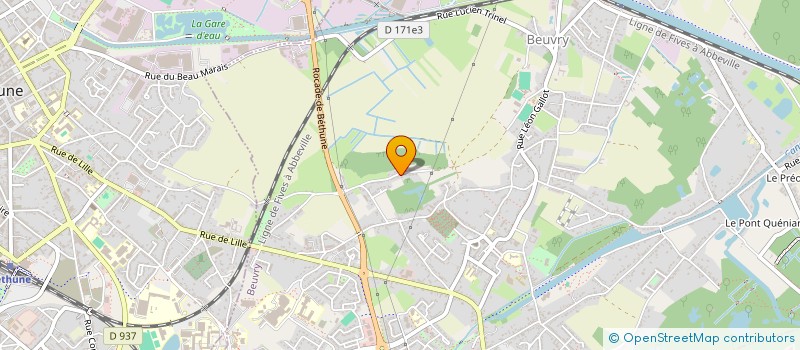 localisation de l'entreprise MONSIEUR CHRISTOPHE MOINE  BEUVRY