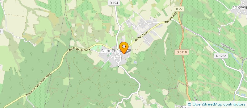 localisation de l'entreprise MONSIEUR CHRISTOPHE MOLINES  SAINT-THEODORIT