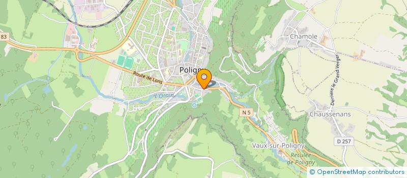 localisation de l'entreprise MONSIEUR CHRISTOPHE MONGENET  POLIGNY