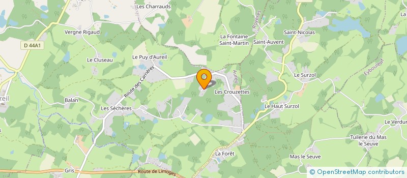 localisation de l'entreprise MONSIEUR CHRISTOPHE MONNERIE  AUREIL