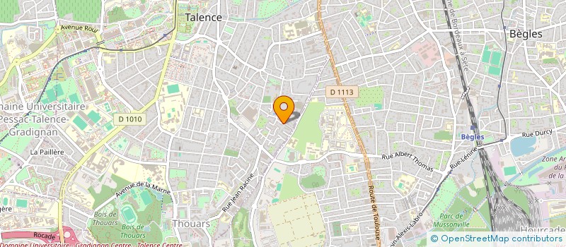 localisation de l'entreprise MONSIEUR CHRISTOPHE MONNIER à TALENCE