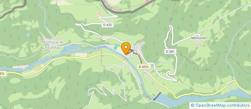 localisation de l'entreprise MONSIEUR CHRISTOPHE MONNIER  VAUFREY