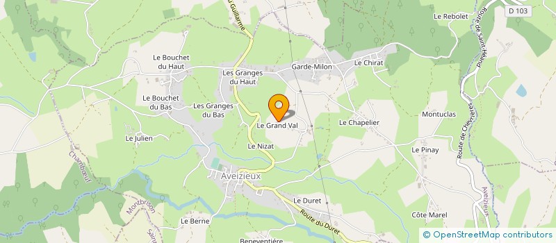 localisation de l'entreprise MONSIEUR CHRISTOPHE MONNIN  AVEIZIEUX