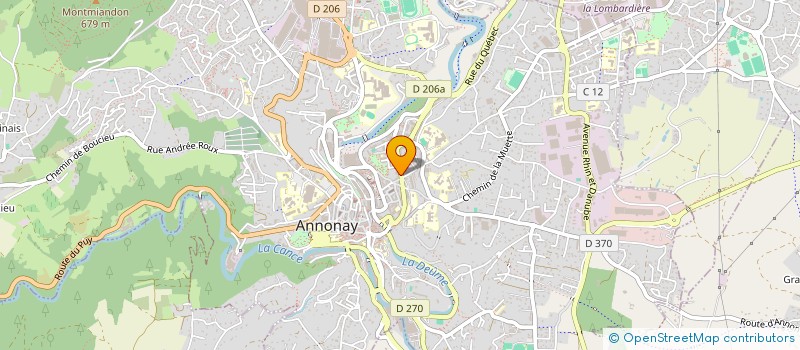 localisation de l'entreprise MONSIEUR CHRISTOPHE MONOT à ANNONAY