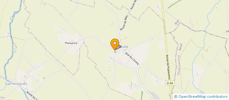 localisation de l'entreprise MONSIEUR CHRISTOPHE MONTAGNE  PALLEVILLE