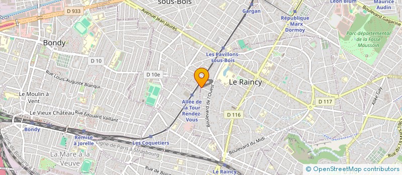 localisation de l'entreprise MONSIEUR CHRISTOPHE MONTAGNE LONGUE à LE RAINCY