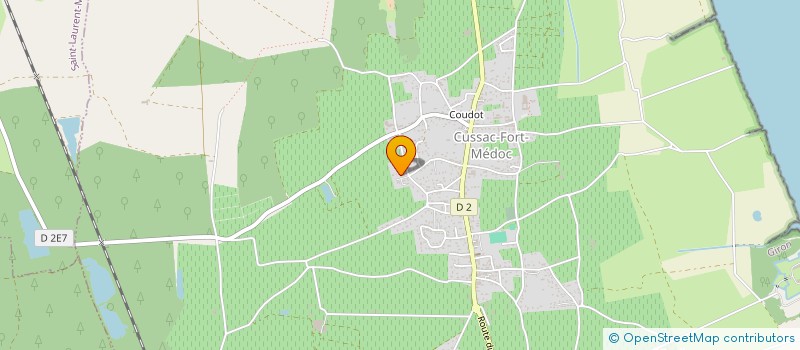 localisation de l'entreprise MONSIEUR CHRISTOPHE MONTAGNIER  CUSSAC-FORT-MEDOC