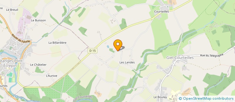 localisation de l'entreprise MONSIEUR CHRISTOPHE MONTAMBAULT à GIEL-COURTEILLES