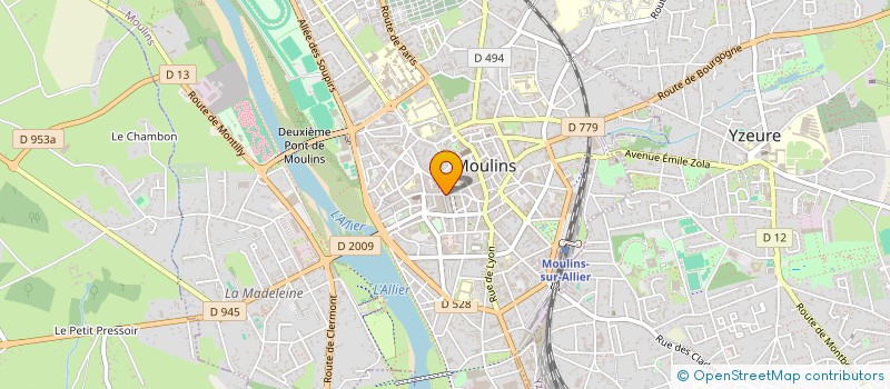 localisation de l'entreprise MONSIEUR CHRISTOPHE MONTEIL  MOULINS