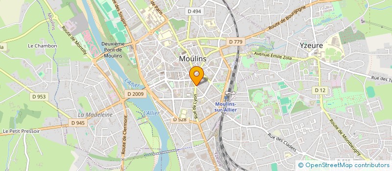 localisation de l'entreprise MONSIEUR CHRISTOPHE MONTEL  YZEURE