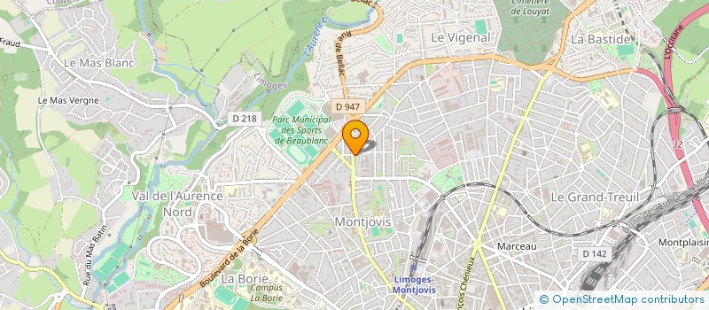 localisation de l'entreprise MONSIEUR CHRISTOPHE MONTIS à LIMOGES