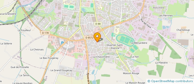 localisation de l'entreprise MONSIEUR CHRISTOPHE MOREL  VITRE