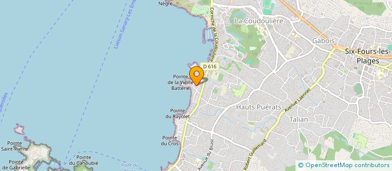 localisation de l'entreprise MONSIEUR CHRISTOPHE MOREL à SIX-FOURS-LES-PLAGES