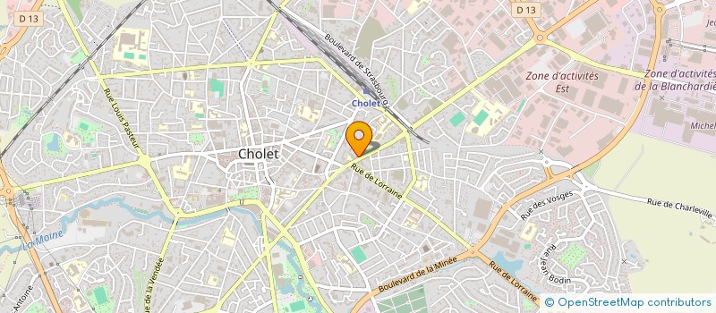 localisation de l'entreprise MONSIEUR CHRISTOPHE MORELLET  CHOLET