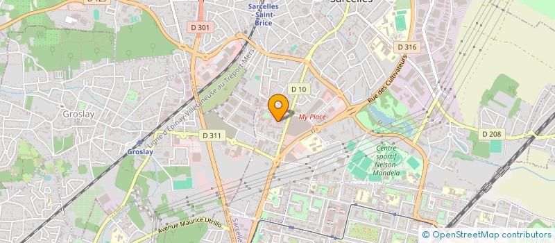 localisation de l'entreprise MONSIEUR CHRISTOPHE MORENO  SARCELLES