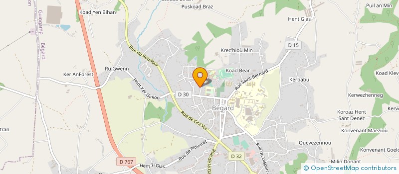 localisation de l'entreprise MONSIEUR CHRISTOPHE MORENO  GURUNHUEL