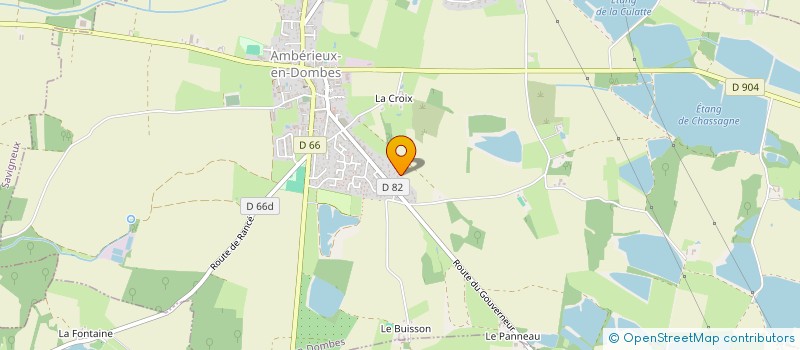 localisation de l'entreprise MONSIEUR CHRISTOPHE MORETTON  AMBERIEUX-EN-DOMBES