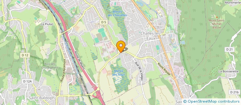 localisation de l'entreprise MONSIEUR CHRISTOPHE MORISOT  CHALLES-LES-EAUX