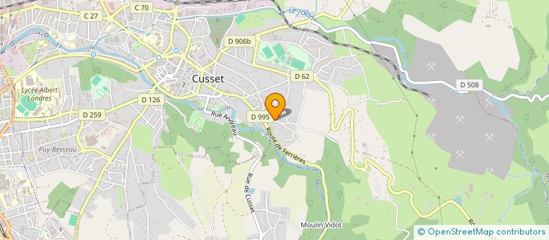 localisation de l'entreprise MONSIEUR CHRISTOPHE MORLAT à CUSSET