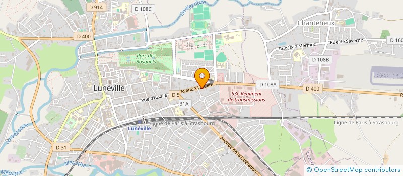 localisation de l'entreprise MONSIEUR CHRISTOPHE MOROCZ  LUNEVILLE