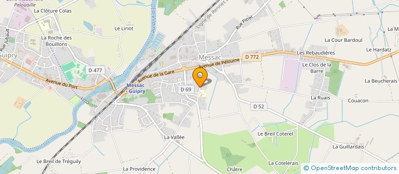 localisation de l'entreprise MONSIEUR CHRISTOPHE MOTTIER  GUIPRY-MESSAC