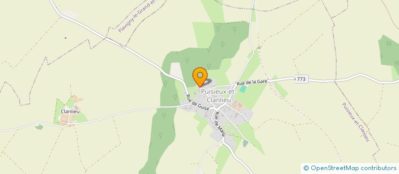 localisation de l'entreprise MONSIEUR CHRISTOPHE MOUCHEL  PUISIEUX-ET-CLANLIEU