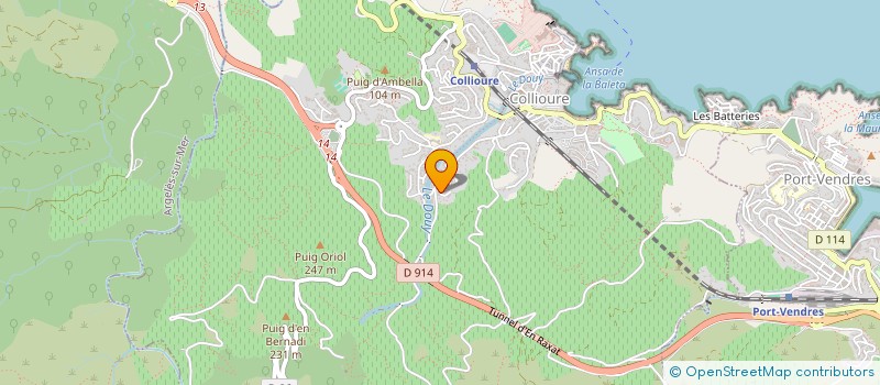 localisation de l'entreprise MONSIEUR CHRISTOPHE MOUNIER  COLLIOURE