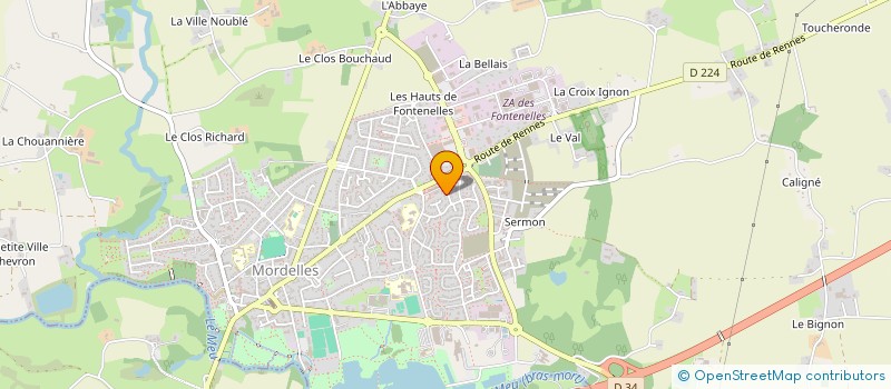 localisation de l'entreprise MONSIEUR CHRISTOPHE MOUSSU à MORDELLES