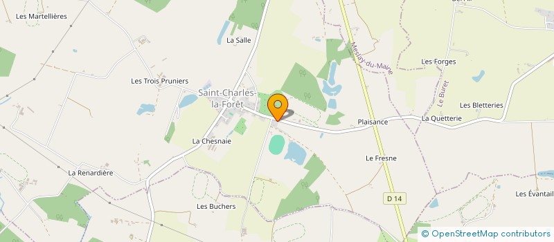 localisation de l'entreprise MONSIEUR CHRISTOPHE MOUTAULT  SAINT-CHARLES-LA-FORET