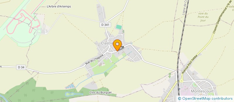 localisation de l'entreprise MONSIEUR CHRISTOPHE MOUTON  CLASTRES