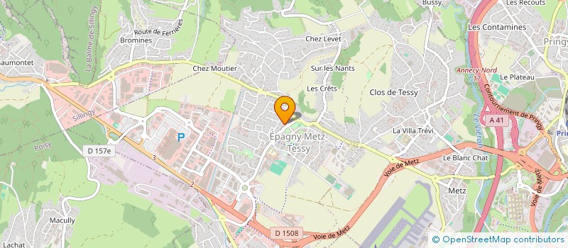 localisation de l'entreprise MONSIEUR CHRISTOPHE MOUVET  EPAGNY METZ-TESSY