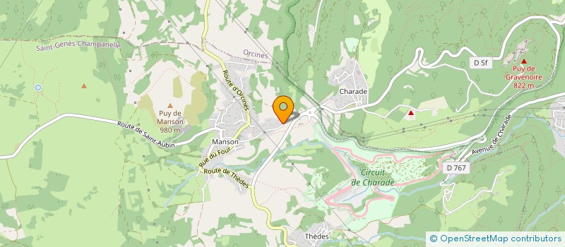 localisation de l'entreprise MONSIEUR CHRISTOPHE MOYROUD  SAINT-GENES-CHAMPANELLE