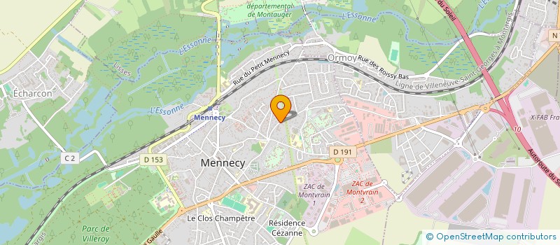 localisation de l'entreprise MONSIEUR CHRISTOPHE MULLER à MENNECY