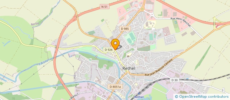 localisation de l'entreprise MONSIEUR CHRISTOPHE MULLER  RETHEL