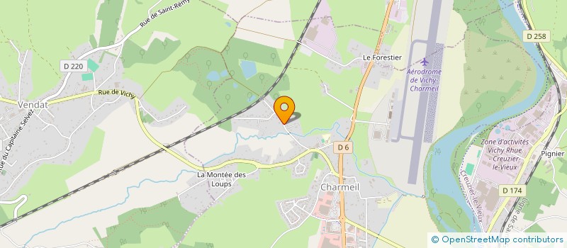 localisation de l'entreprise MONSIEUR CHRISTOPHE MURE  CHARMEIL