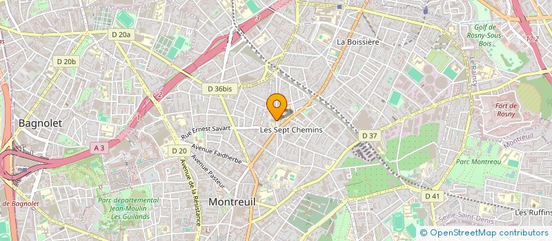 localisation de l'entreprise MONSIEUR CHRISTOPHE MUREAU à MONTREUIL
