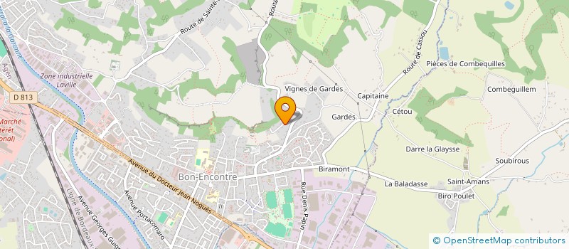 localisation de l'entreprise MONSIEUR CHRISTOPHE NADAL  BON-ENCONTRE