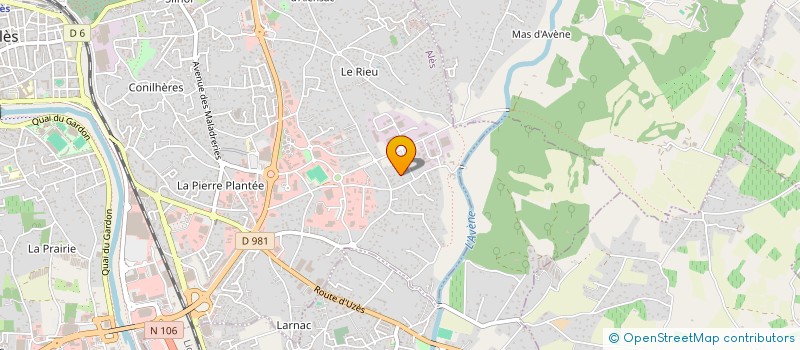 localisation de l'entreprise MONSIEUR CHRISTOPHE NAFFRE  ALES